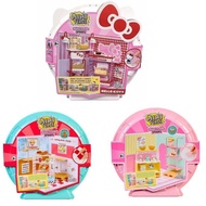 MGA miniverse Mini Simulation Food Toy Hello Kitty Ice Cream Pizza Scene Set Handmade DIY Toy