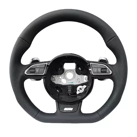 Wheel Leather For Audi A3 A4 A5 B9 S4 S5 A4 B8 S4 A5 Steering Wheel With Paddles Handle Design