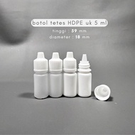 HDPE Plastic Dropper Bottle Size 5 ML