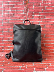 TAS RANSEL KULIT PRIA BON SECOND BRANDED HITAM / TAS RANSEL KANTOR PRIA KULIT BON SECOND BRANDED
