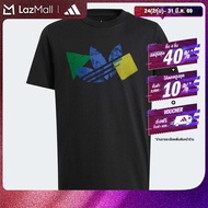 adidas ไลฟ์สไตล์ เสื้อยืดพิมพ์ลาย เด็ก สีดำ IY5451
