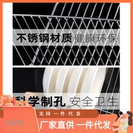ST-🚢Kitchen Draining Dish Rack Plate Dish Stainless Steel Drying Rack Bowl Rack Household Japanese Dish Rack