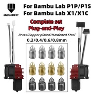 / Assembly 2 Hotend For Bambu X1c P1p P1s Fan Upgrade 2.0 With Nozzle Complete Bamboo Lab X1 Carbo