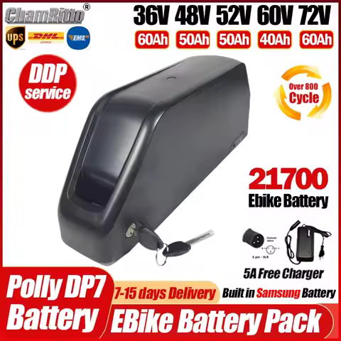 Hailong 36v48v52v60v 72v Electric bike cham rider polly dp7 30 40 50ah 60ah Battery 1000w 2000w3000w