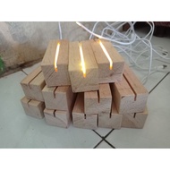 Stand Akrilik Price Tag Holder LED Tag Holder Batangan Tag Holder Dudukan Kayu Akrilik Stand Akrilik