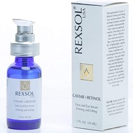 REXSOL CAVIAR + RETINOL Face and Eye Serum Firming and Lifting | With Vitamin C, Vitamin E &amp; Vitamin A | Hybrid Sunflowe