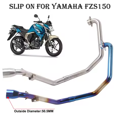 Slip On For YAMAHA FZS150 FZS 150 Motorcycle Exhaust Connection Middle Front Link Pipe Escape Moto M