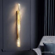 Modern Bedside Led Wall Lamp Luxury Lustre Crystal Wall Scones Gold Metal Sofaside Mounted Lamp Home
