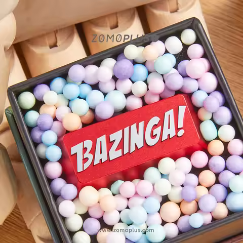 zomo Bazinga Artisan Keycap CNC anodized aluminum Compatible Cherry MX switch backspace or Enter red