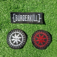Patch Burgerkill Emblem Bordir Jahit Musik Burgerkill Patch Band Punk