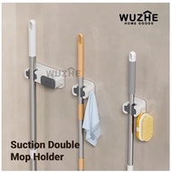 GANTUNGAN Wall Mounted Broom Mop Umbrella Clip Holder Broom Mop Holder