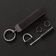 Suede Leather Car Keychain Business Gift with Logo Keyring Accessories for Proton x50 x70 x90 saga p