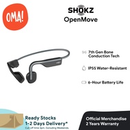 SHOKZ OpenMove | Open-Ear Bone Conduction Wireless Bluetooth Sport Headphones | Formerly AfterShokz