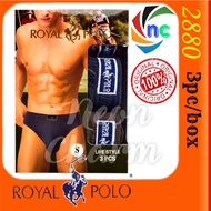NC 2880 ROYAL POLO Men's Brief/ Seluar Dalam/内裤(3 pcs/box)【READY STOCK】