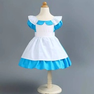 Alice in the wonderland costume imported children's waiter cosplay casual dress Alice