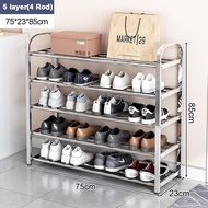 Stainless Steel Shoes Rack Shoe Cabinet Rack Shelf Rak Besi Indoor Outdoor Rack Living Room Shelf Rak Kasut