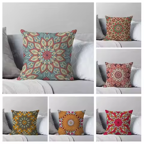 Fall home decor autumn living room throw pillow cover sofa boho Cushion cover Morocco45x45cm 45*45 5