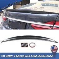 M Performance Style Rear Spoiler Lip for BMW 7 SERIES G11 G12 740i 750i 2016-2022 Carbon Look Rear T