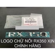 GENUINE GENUINE RX350 LETTERS 75443-48100 LEXUS RX 350 CAR STICKER