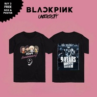 BLACKPINK K-Pop 9th Anniversary Graphic T-Shirt | Black Pink Fan Club Line 9