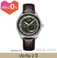 Solvil et Titus (โซวิล เอ ติตัส) นาฬิกาผู้ชาย Exquisite มัลติฟังก์ชัน ระบบออโตเมติก สายหนัง ขนาดตัวเ