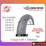 Corva Motor Tayar Cougar Tubeless Tyre Gpi 1 GP1