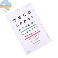 DayDayTo Premium Snellen Eye Chart Wall Chart Plastic Waterproof Snellen Charts For Eye Test Exams V