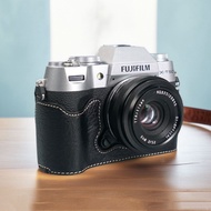 Fuji XT50 Camera Bag X100VI Protective Case xt50 Half Bag Base Bag X100vi Camera Case Leather Case A