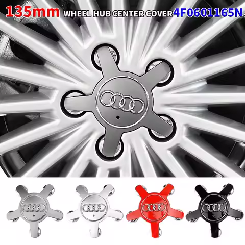 4pcs 135mm Car Wheel Center Cap Hub Covers Badge 4F0601165 4F0601165N For Audi A3 A4 A5 A6 A7 A8 S4 