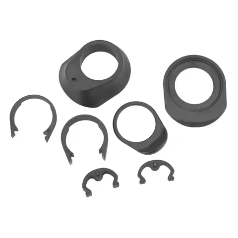 1 1/8 Inch Bike Handlebar Spacer Black Plastic Bike Stem Handlebar Spacer Easy Installation Bike Han