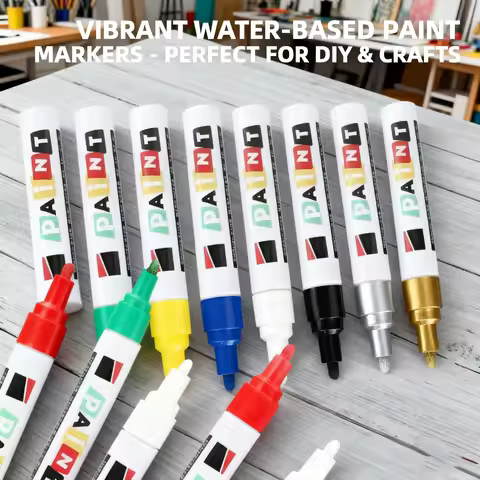 Heavy-Duty Tile & Grout Paint Pen - Waterproof, Mold-Resistant, Industrial-Strength Marker for Ceram