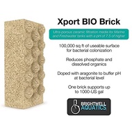 Brightwell Xport Bio Brick (9" x 4.5" x 2.5") (For Aquascaping, biofiltration and coral propagation)