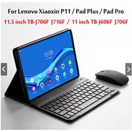 Case For Lenovo Tab P11 Xiaoxin Pad Plus 11/Pro 11.5/M10 Plus 10.3 inch Tablet Wireless Bluetooth Keyboard TB-J606F/J607F TB-J706F/J716F Magnetically Detachable Protect