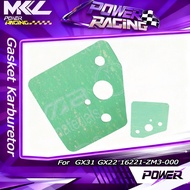 Carburetor Gasket Gasket Karburetor Mesin Rumput Brush Cutter 4 Stroke For  GX31 GX22 16221-ZM3-000