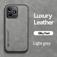 SGP Hybrid For Luxury Leather Case for Realme C53 Soft Silicone+PC Soft Shockproof Phone Back Cover 
