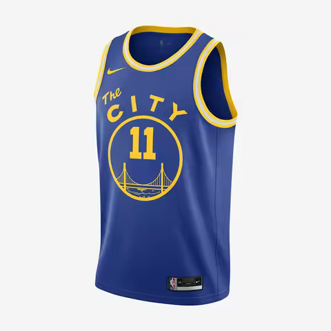 Nike Authentic Golden State Warriors Team NBA Men's Basketball Jersey CN1024-495