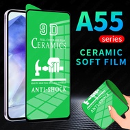 Samsung Galaxy A55 5G A35 A25 A15 4G A05 A05S LTE A54 A34 A14 A24 A04 A04S A04e ใสเต็มรูปแบบเซรามิกนุ่มฟิล์มปกป้องหน้าจอ