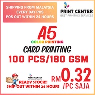 Card Printing 180gsm A5 Color Printing