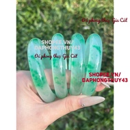 Super beautiful green dulong chive ring with flying flowers, size 52-56mm, inspected product