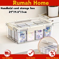 【SG Stock】Card Storage Box Organiser Display Card Case for TCG Holder Zipper Storage Idol Kpop Popma