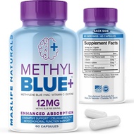 MAXLIFE NATURALS Pure Methylene Blue Capsules, Ultimate Methylene Blue Pharmaceutical Grade 12mg - 6