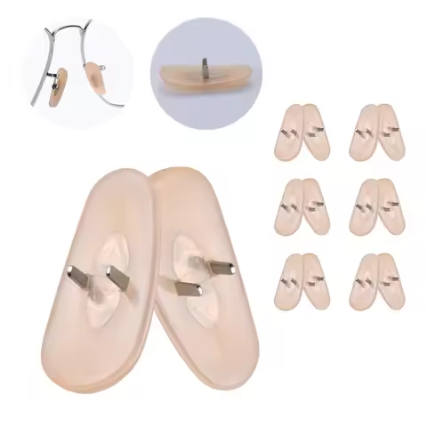 Glintbay Silicone Rubber Nose Pads 100% Precise-Fit Replacement Nosepads for Ray-Ban Aviator RB3025 