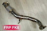 Honda Civic FK8 Extractor Downpipe / Front Pipe Exhaust Stainless Steel (High Gred)  Ori Ultra Racin