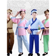 Children Ancient Poetry Recitation Ancient Farmer Performance Costume