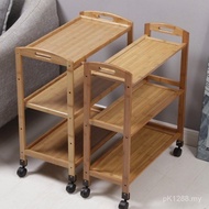 Vegetable Rack Shelf Vegetable Rack Hot Pot Restaurant Fruit Kitchen Movable Three-Tier Floor Multi-