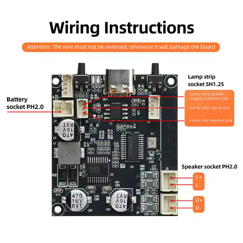 2*5W Amplifier Module 6.0 Dual Channel Bluetooth Low-Power Low Volume Bass Enhancement Integrated Ch