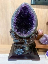 烏拉圭水晶紫晶洞 恐龍蛋 罕有飽滿 蛋型 A級 珍寶