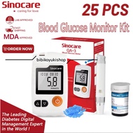 GA-3 (SET 25) Blood Glucose Meter + 25pcs Strips + 25pcs Needles + free 25 Alcohol Pad GlucometerMES