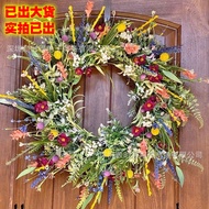 Texas Wild Garland Spring Garland Front Door Simulation Dried Flower Garland Hairy Fresh Green Plant