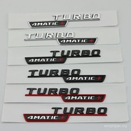 Mercedes-Benz AMG TURBO 4MATIC BITURBO 4MATIC+Fender Side Logo Car Logo Body Logo Sticker G2MW